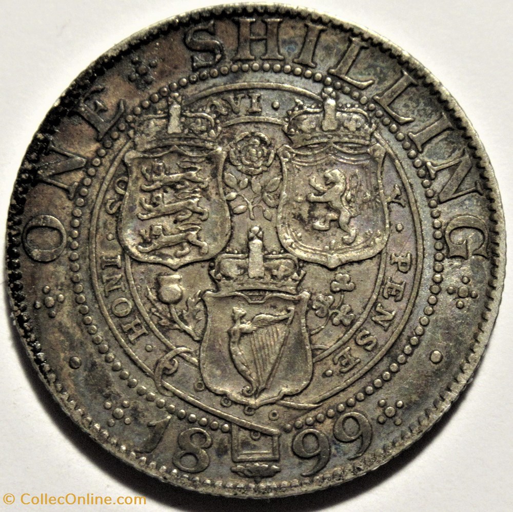 monnaies monde royaume uni victoria 1 shilling 1899 kingdom of great britain