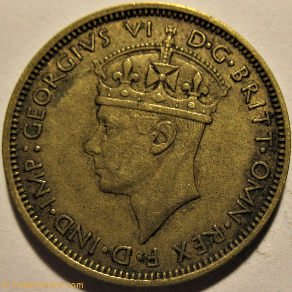 monnaies monde nigeria george vi one shilling 1940 west africa