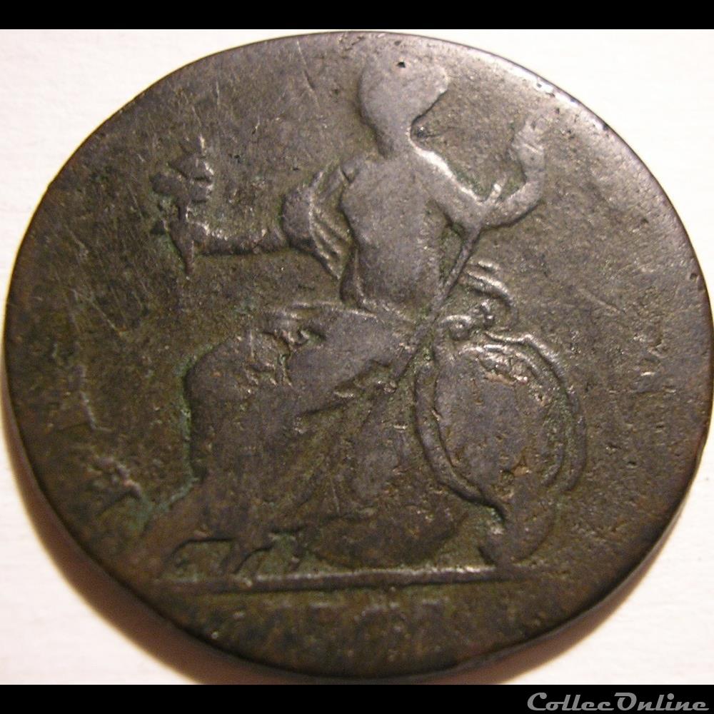 George III - Half Penny 1773 Great Britain (ex.2) monnaies monde royaume uni george iii half penny 1773 great britain ex 2