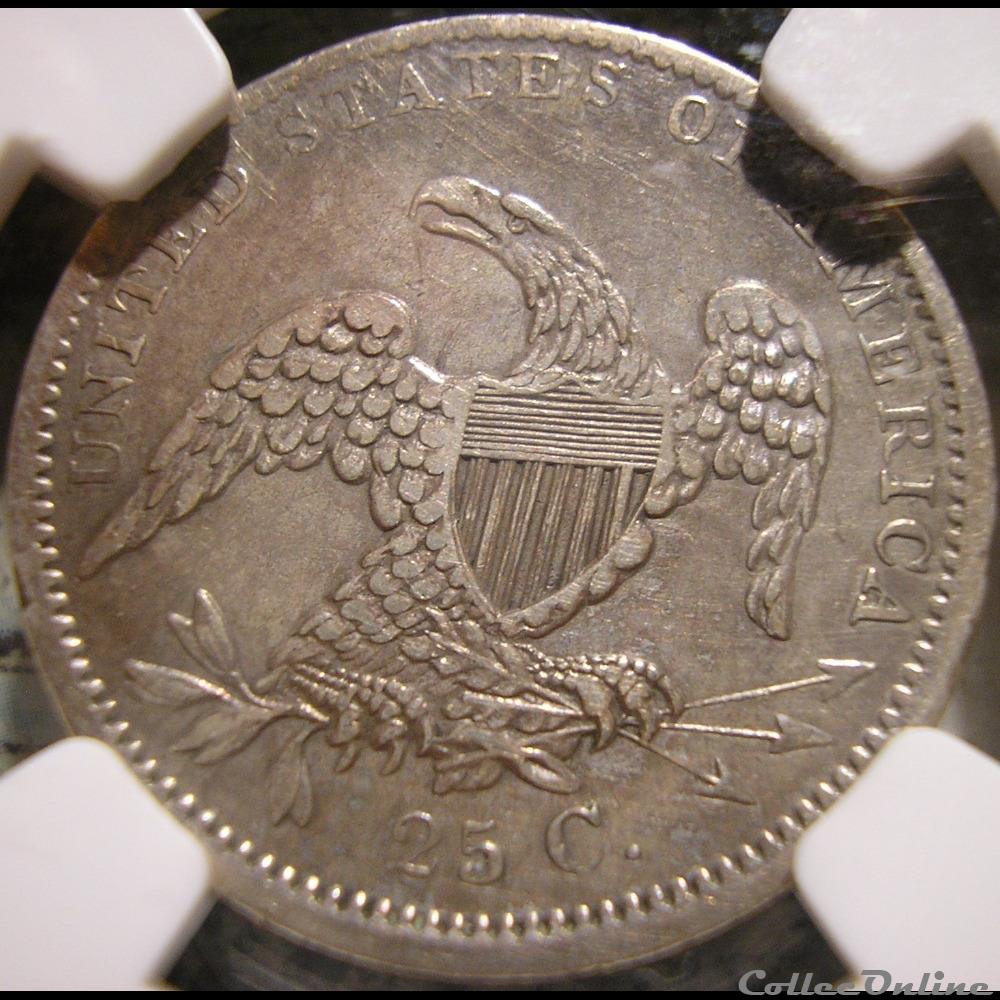 1835 Capped Bust 25 Cents 2 monnaie monde etat uni 1835 capped bust 25 cents