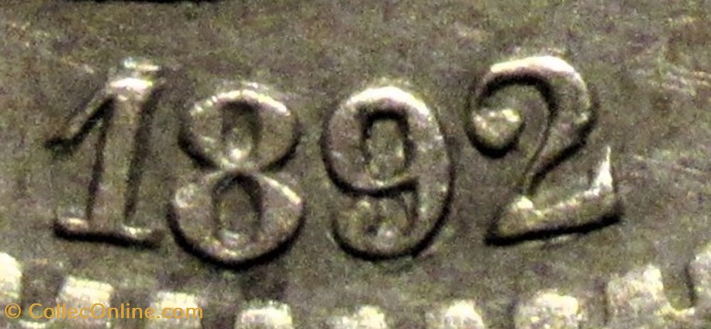 1892 - 50 Centimos - Alfonso XIII de España (ex.2) 5 monnaies monde espagne 1892 50 centimos alfonso xiii de espana ex 2