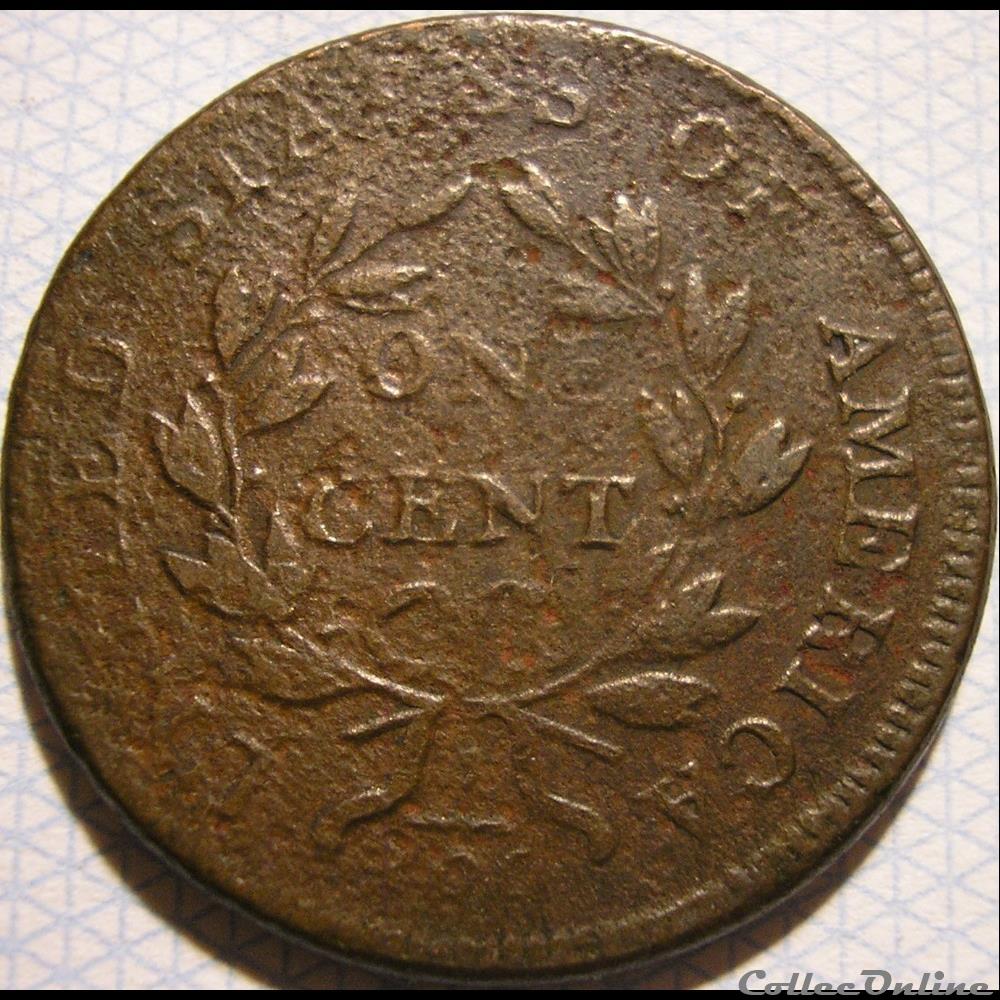 1802 One Cent Draped Bust 2 monnaie monde etat uni 1802 one cent draped bust