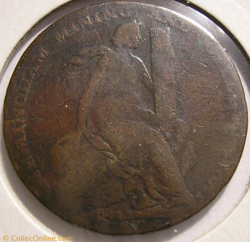 1792 HalfPenny – Mining & Copper Co - Birmingham, Warwickshire monnaie monde royaume uni 1792 halfpenny mining copper co birmingham warwickshire