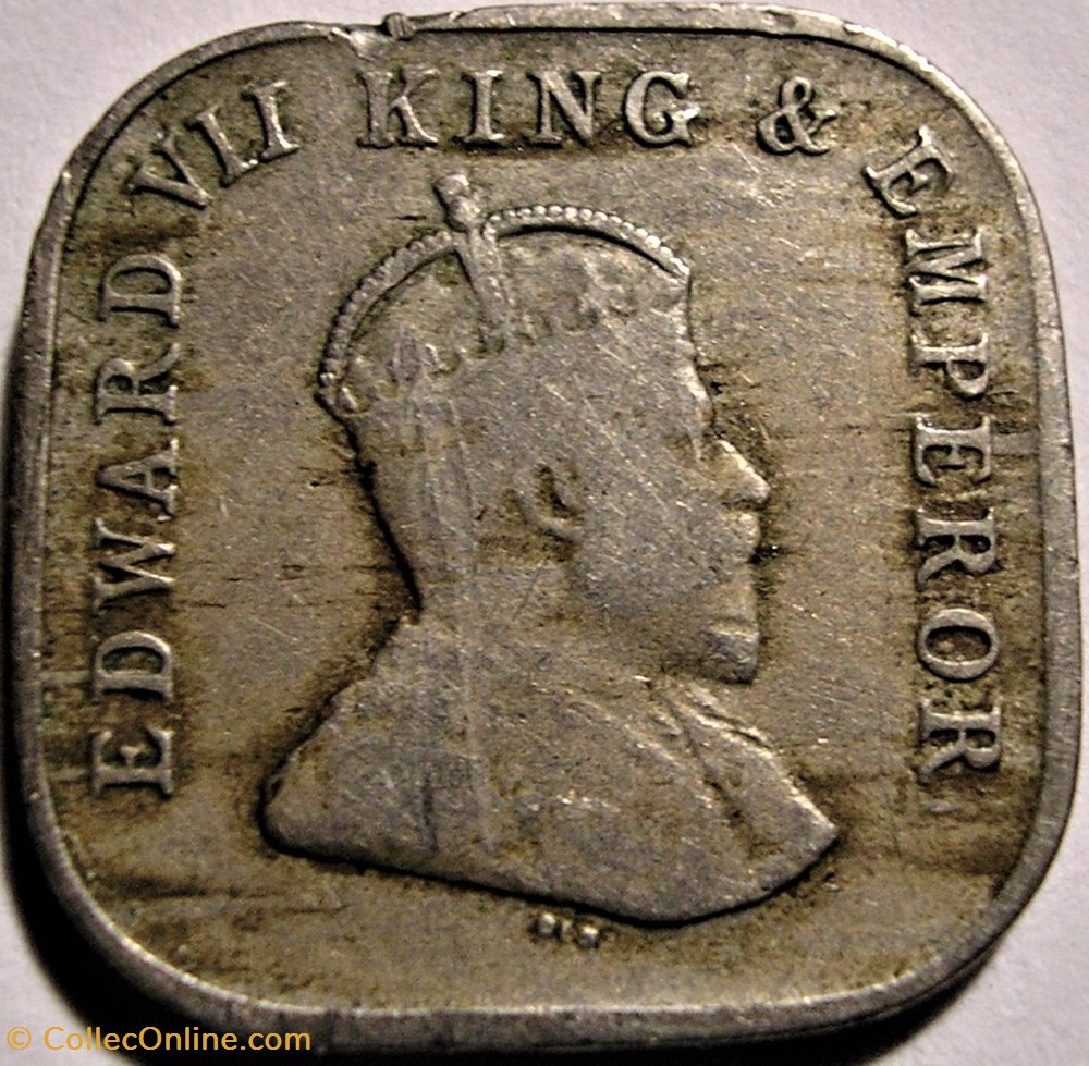 Edward VII - 5 Cents 1910 - Ceylon monnaie monde sri lanka edward vii 5 cents 1910 ceylon