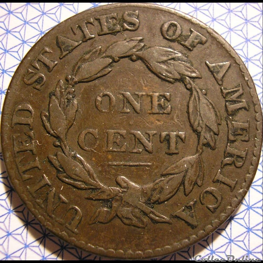 1826 One Cent monnaie monde etat uni 1826 one cent
