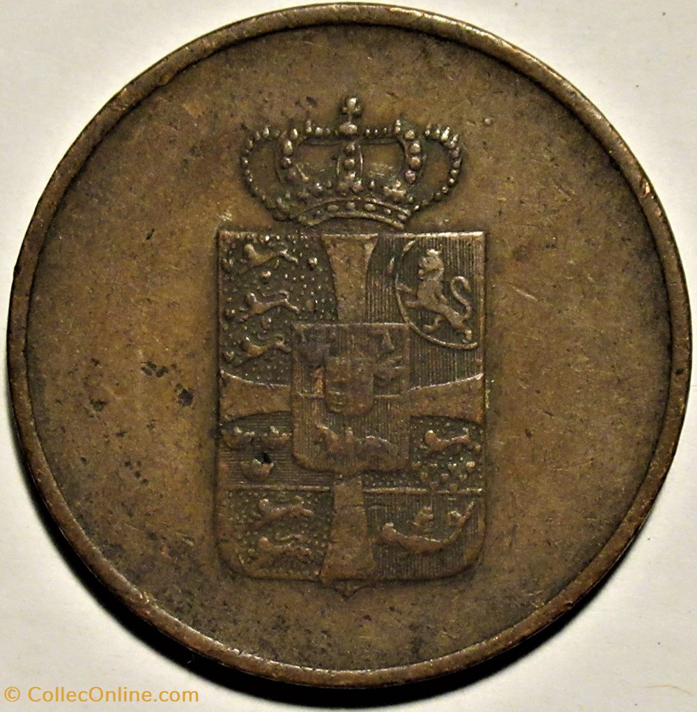 Frederik VI Denmark - 16 Skilling Rigsbank Token 1814 monnaies monde danemark frederik vi denmark 16 skilling rigsbank token 1814