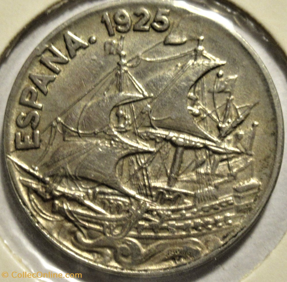1925 - 25 Centimos - Alfonso XIII de España monnaies monde espagne 1925 25 centimos alfonso xiii de espana