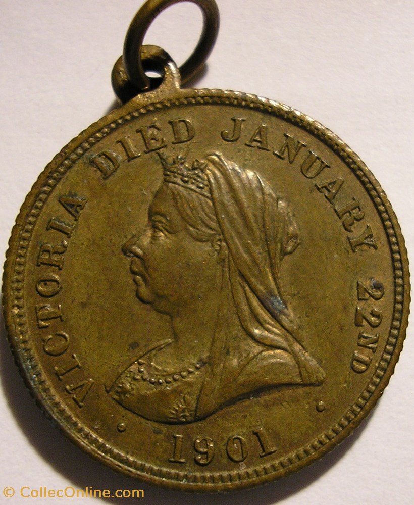 Victoria death / Edward VII & Alexandra crowned - Medallion 1901 4 medaille royaume uni victoria death edward vii alexandra crowned medallion 1901