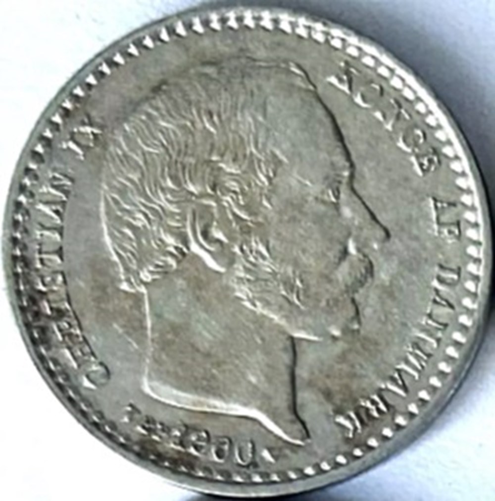 monnaies monde danemark christian ix denmark 25 re 1900 800 overdate