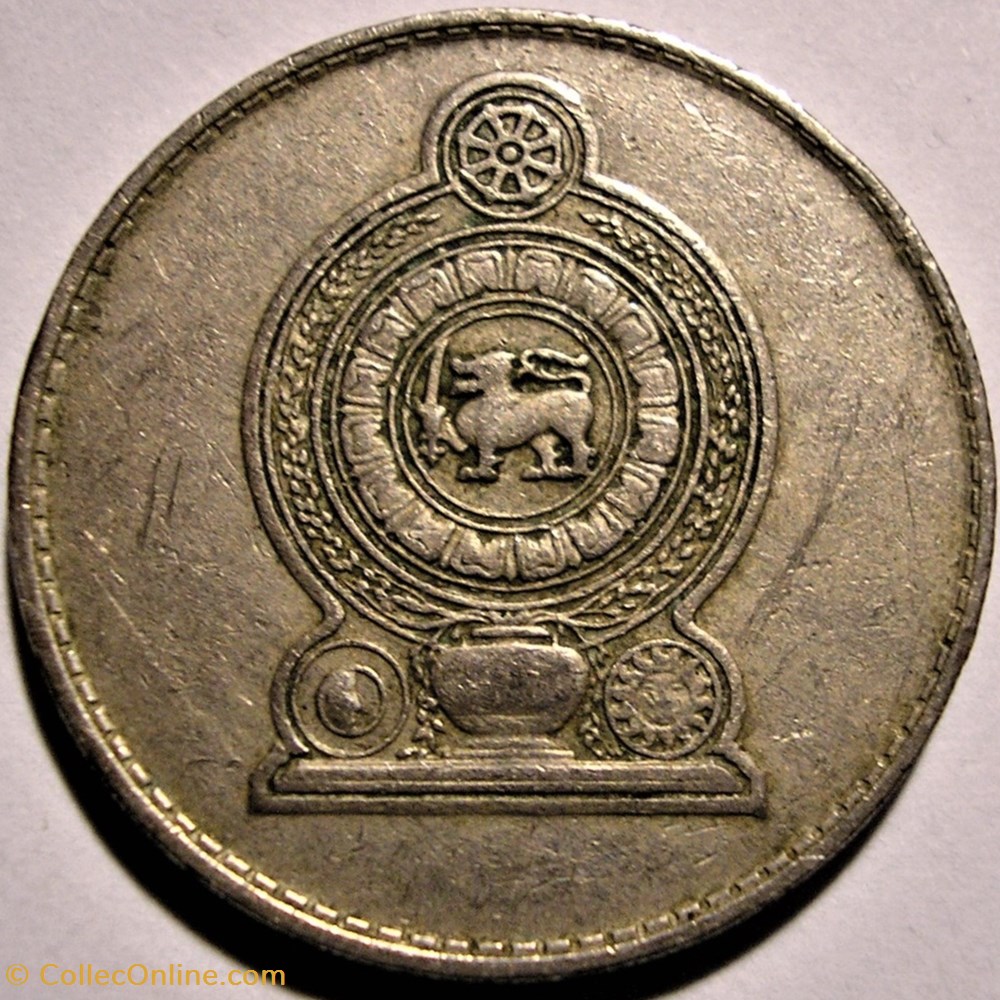 Sri Lanka - 1 Rupee 1982 London Mint monnaies monde sri lanka 1 rupee 1982 london mint