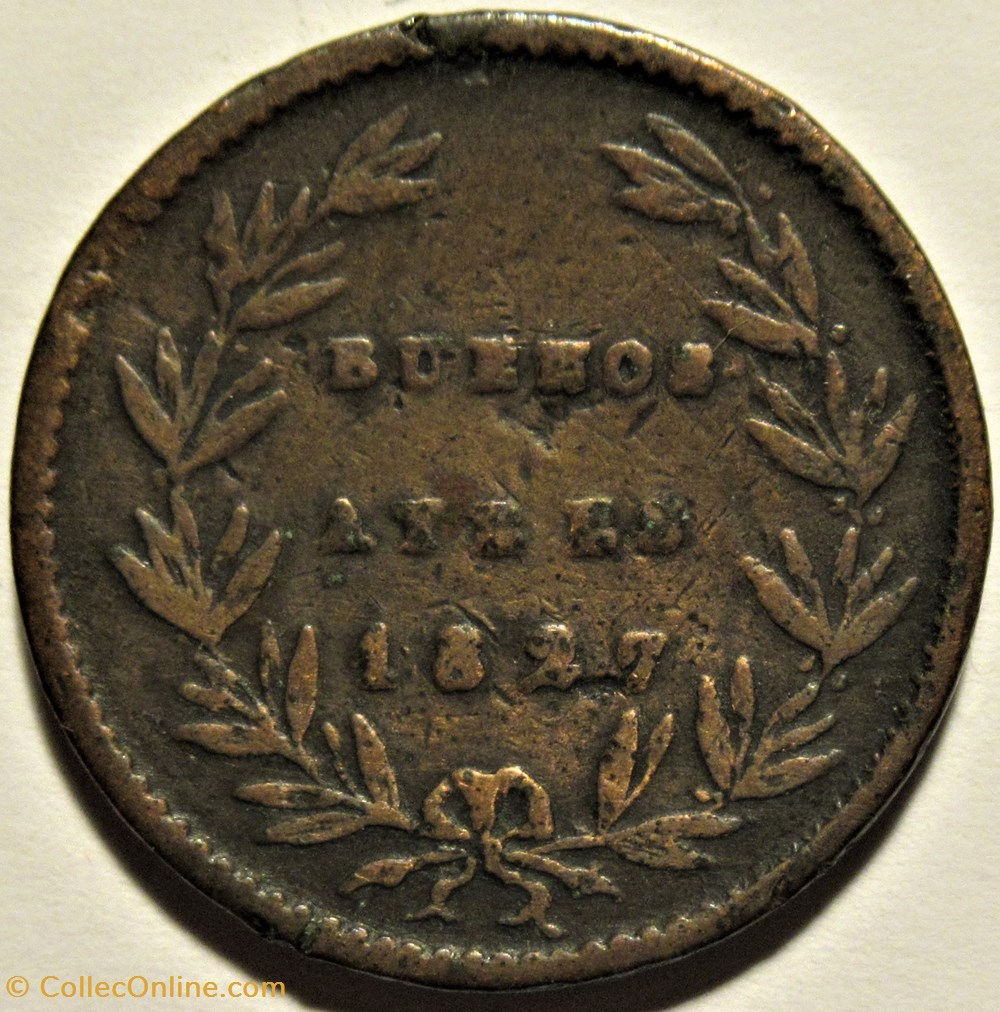 Argentina - 5/10 Real 1827, Buenos Aires 2 monnaies monde argentine argentina 5 10 real 1827 buenos aires