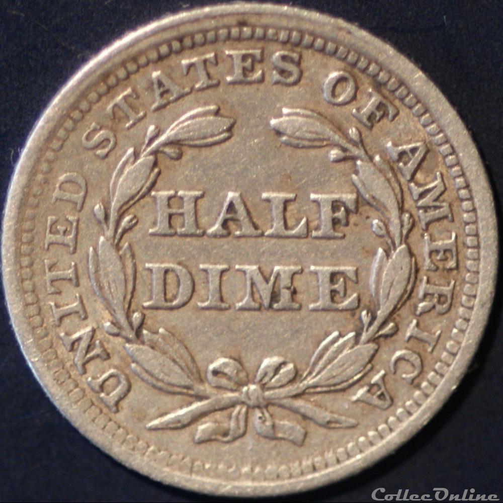 ←1855→ Half Dime monnaies monde etats unis 1855 half dime