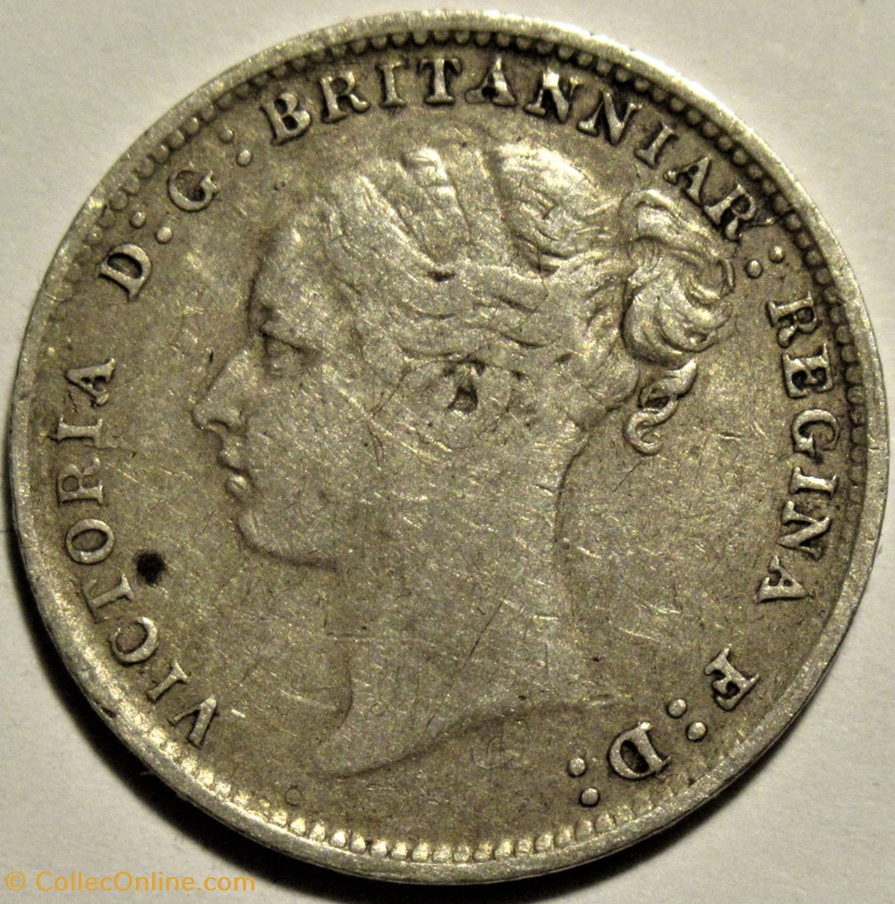 monnaies monde royaume uni victoria 3 pence 1884 kingdom of great britain