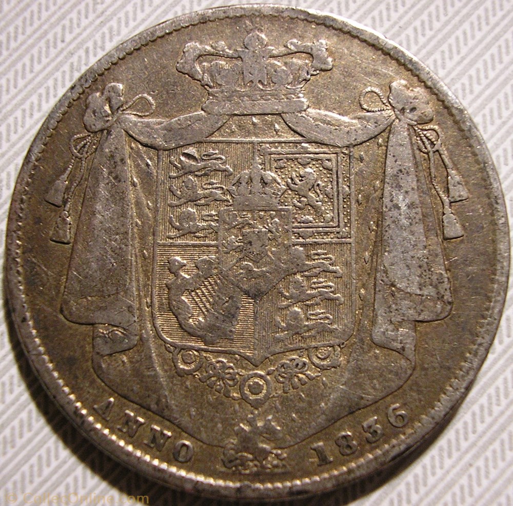 William IV - Half Crown 1836 monnaie monde royaume uni william iv half crown 1836