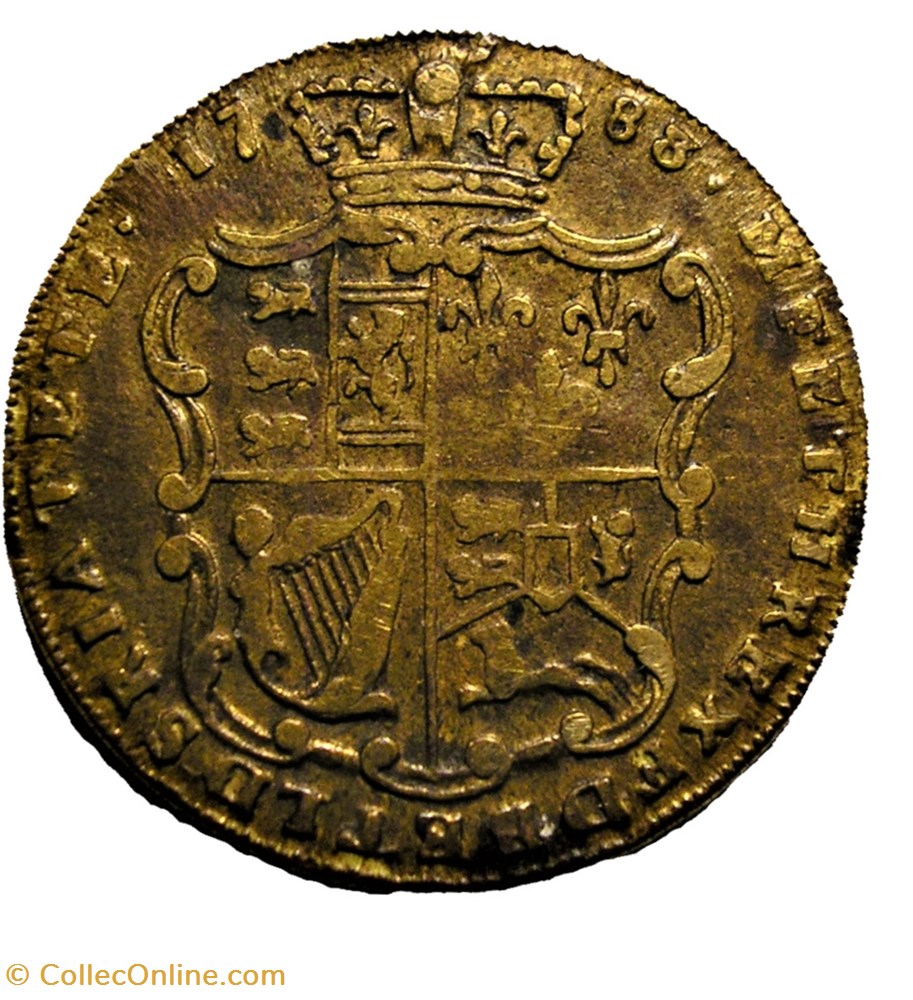 George III - Half Guinea Token 1783 - Great Britain 3 monnaie jeton mereaux george iii half guinea token 1783 great britain