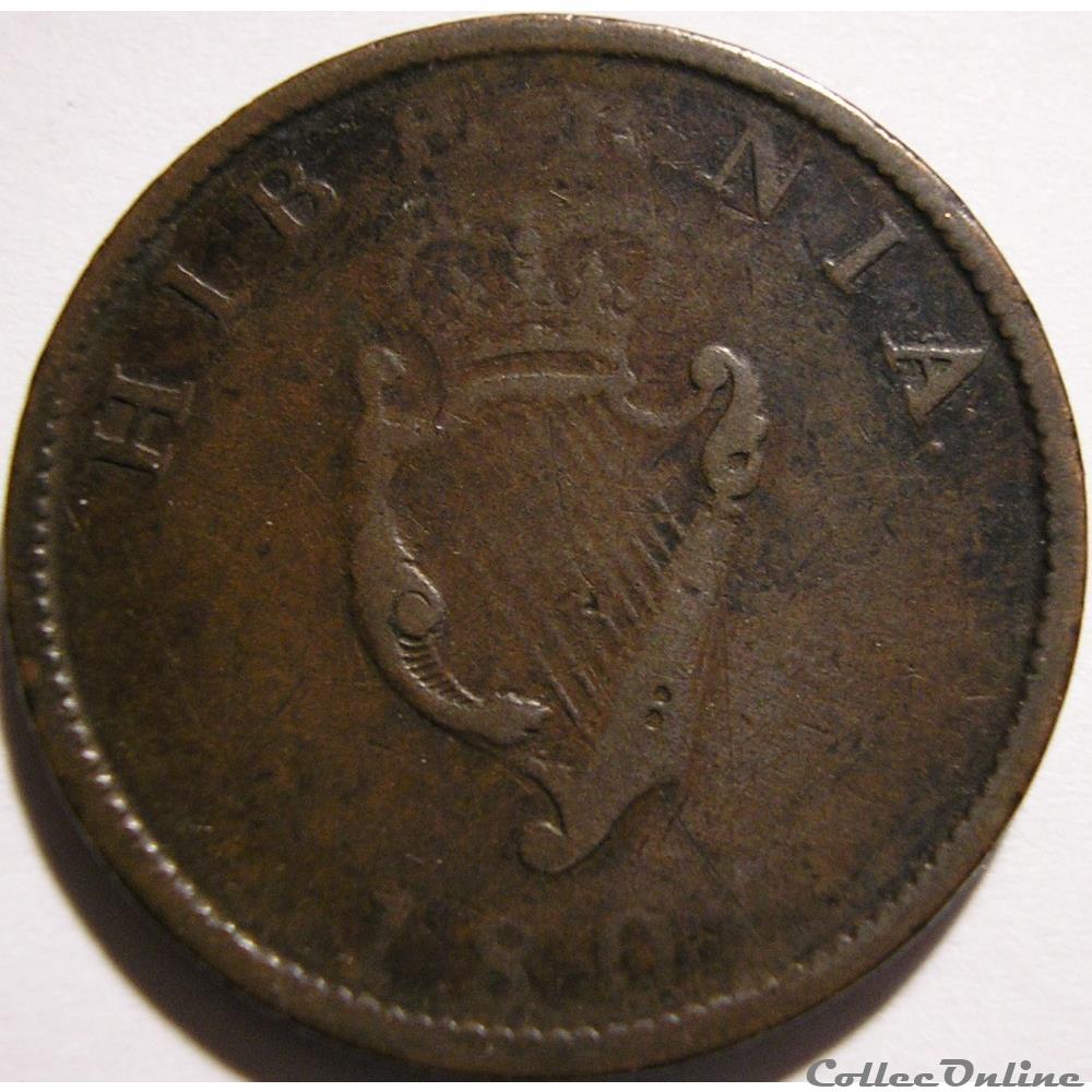 George III - Half Penny 1805 Ireland 3 monnaie monde royaume uni george iii half penny 1805 ireland