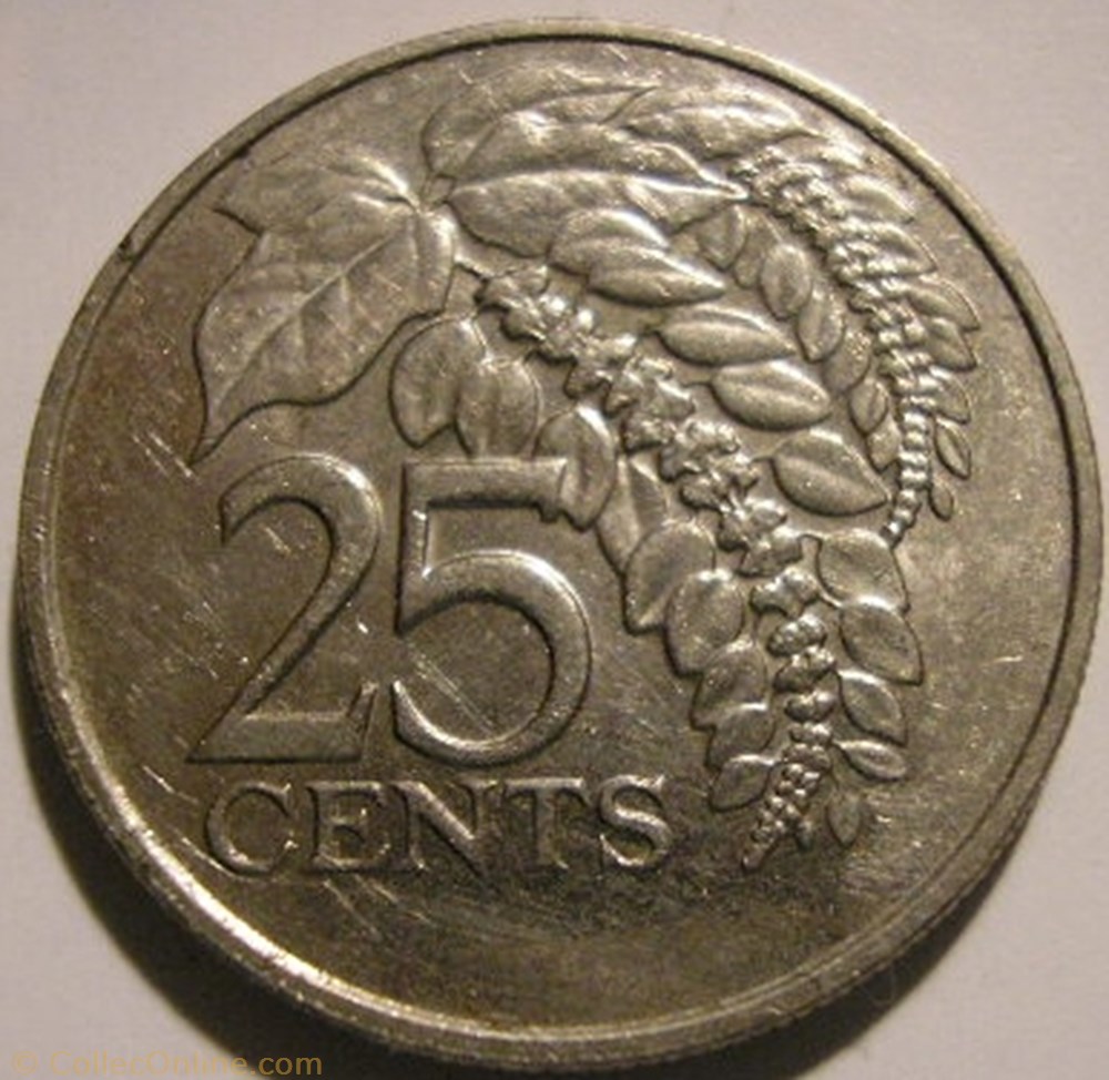 Trinitad & Tobago - 25 Cents 1981 monnaie monde trinite et trinitad tobago 25 cents 1981