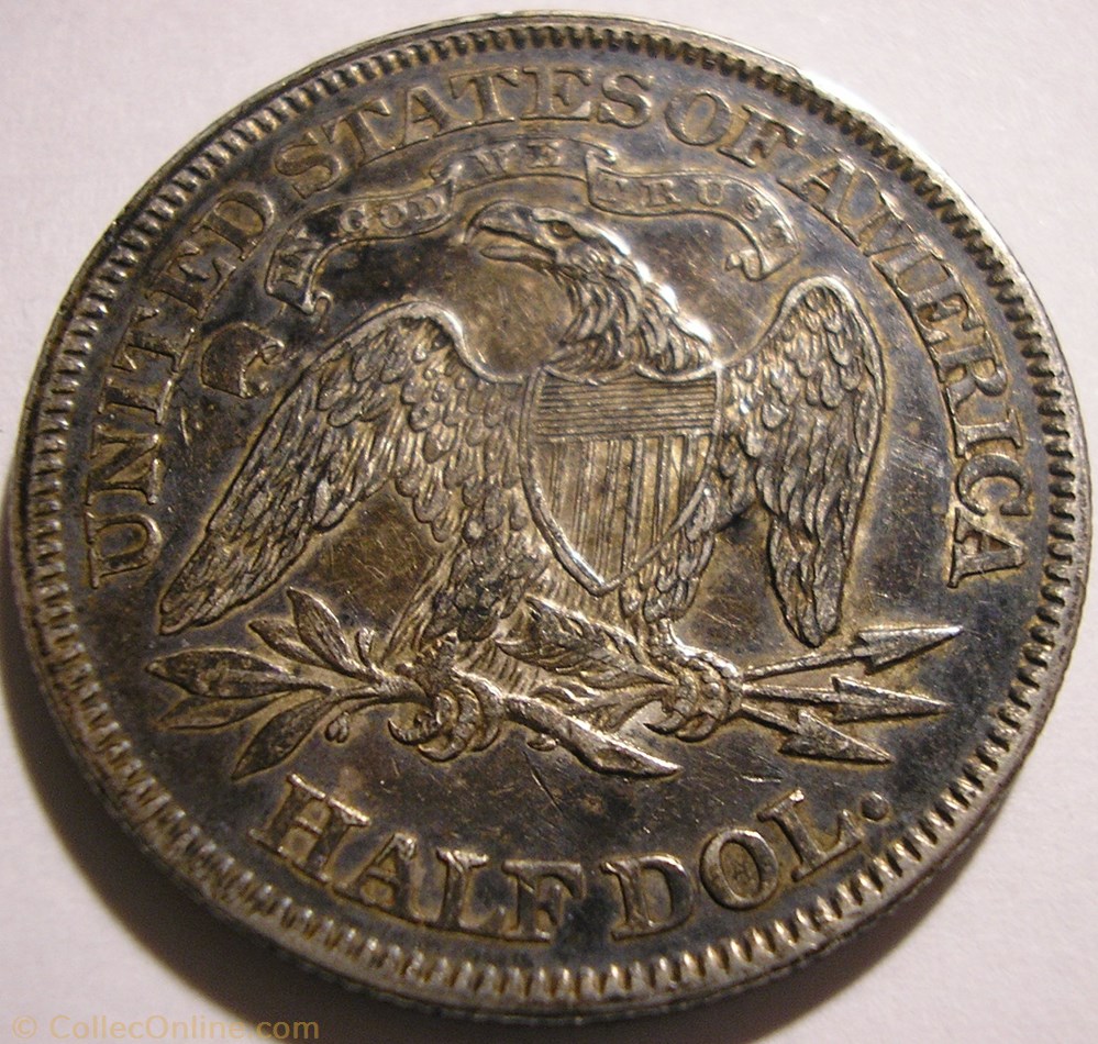 1866 Half Dollar 4 monnaies monde etats unis 1866 half dollar