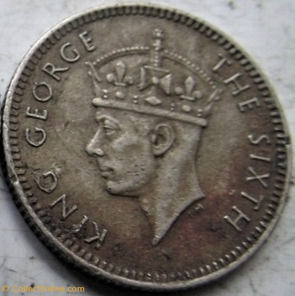 George VI - 5 Cents 1948 - Malaysia monnaie monde malaisie george vi 5 cents 1948 malaysia
