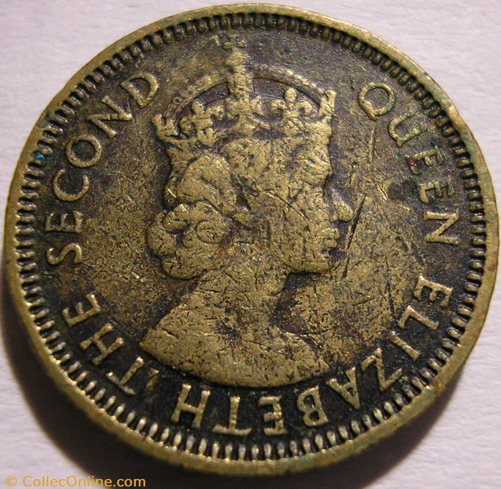 Elizabeth II - 5 Cents 1958 H - Hong Kong monnaie monde elizabeth ii 5 cents 1958 h hong kong