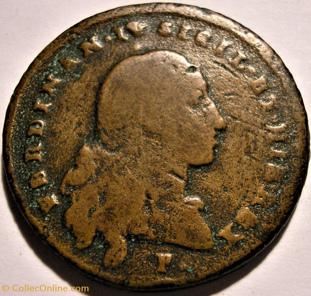 1799 Royaume de Naples, 4 Tornesi - Ferdinando IV de Bourbon-Siciles monnaies monde italie 1799 royaume de naples 4 tornesi ferdinando iv de bourbon siciles