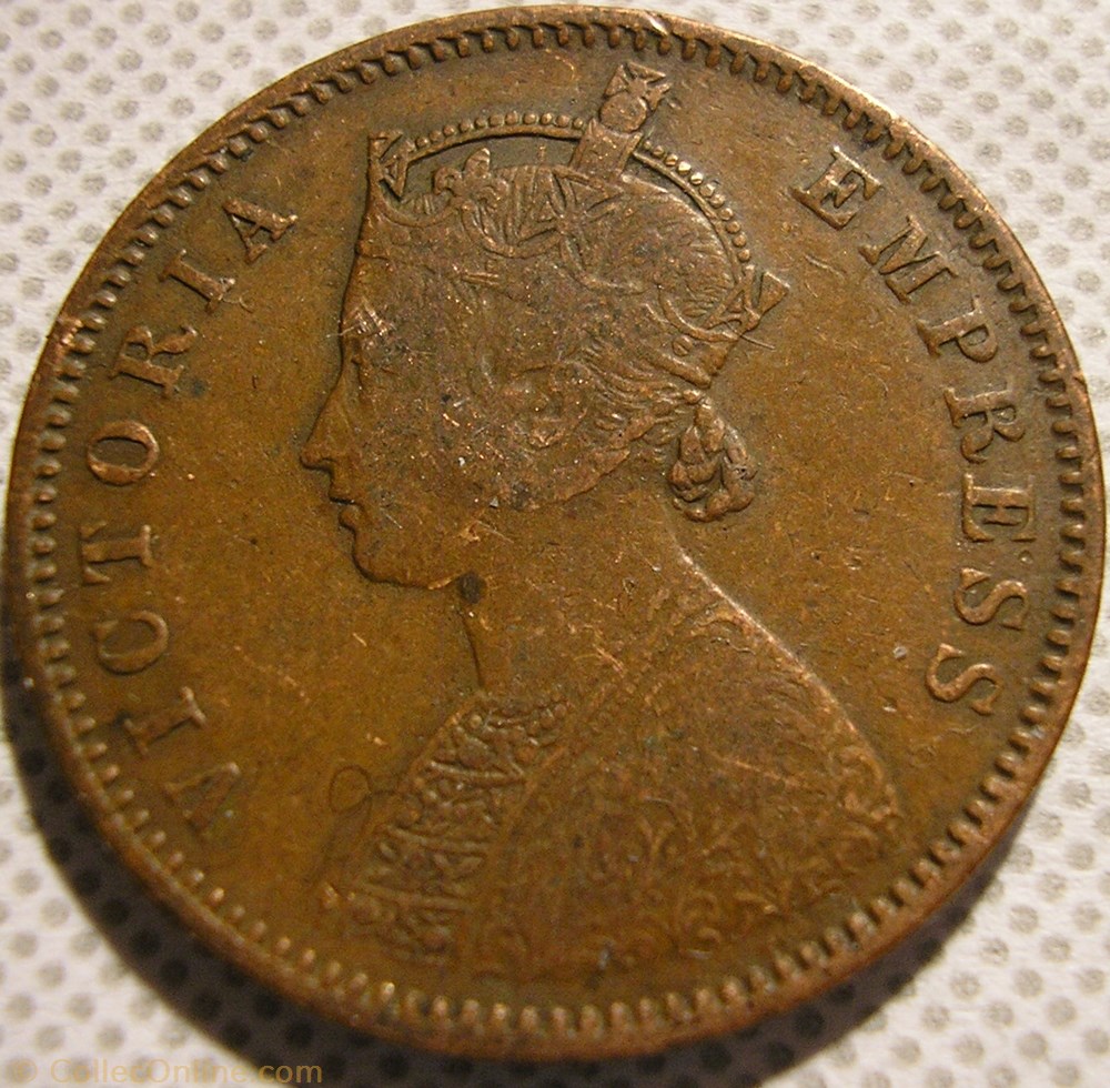 monnaie monde inde victoria one quarter anna 1884 british india ex 2