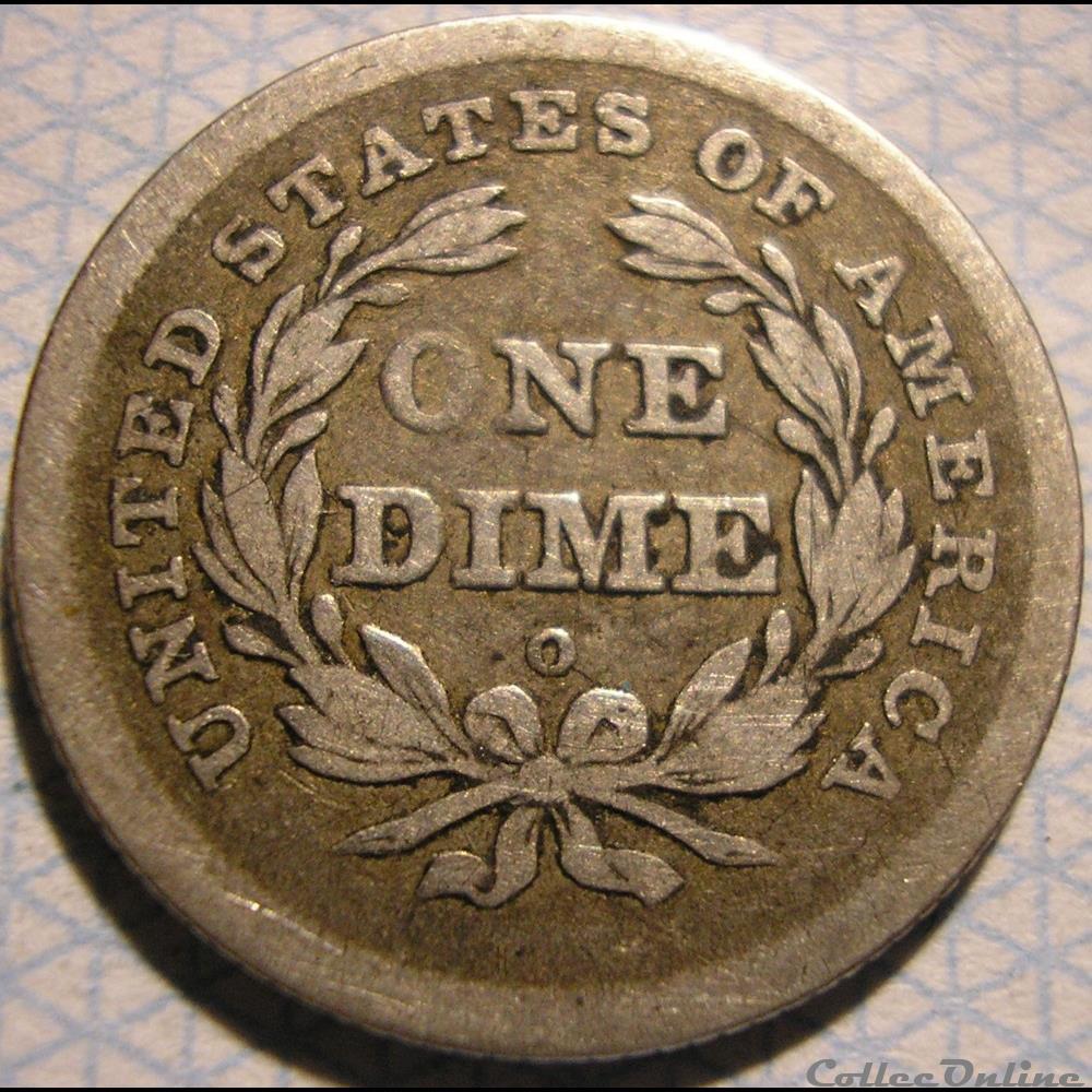 1840 o Dime / 10 Cents 2 monnaie monde etat uni 1840 o dime 10 cents