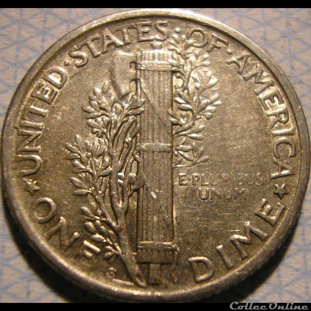 1917 San Francisco Dime - Repunched Mintmark 2 monnaies monde etats unis 1917 san francisco dime repunched mintmark