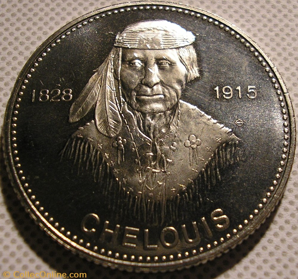monnaie monde canadum shuswap dollar token 1978 british colombia