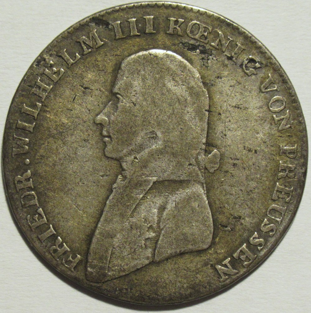 monnaies europe medievale saint empire romain germanique friedrich wilhelm iii 1 3 thaler 1801 berlin