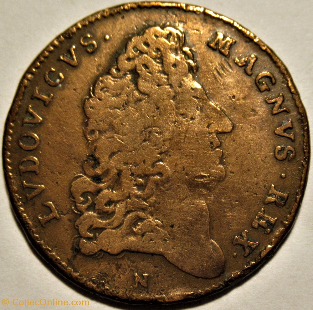 Louis XIV - Jeton 1682, prise de Namur par le Maréchal de Luxembourg 2 monnaies paranumismatique jetons poids louis xiv jeton 1682 prise de namur par le marechal de luxembourg