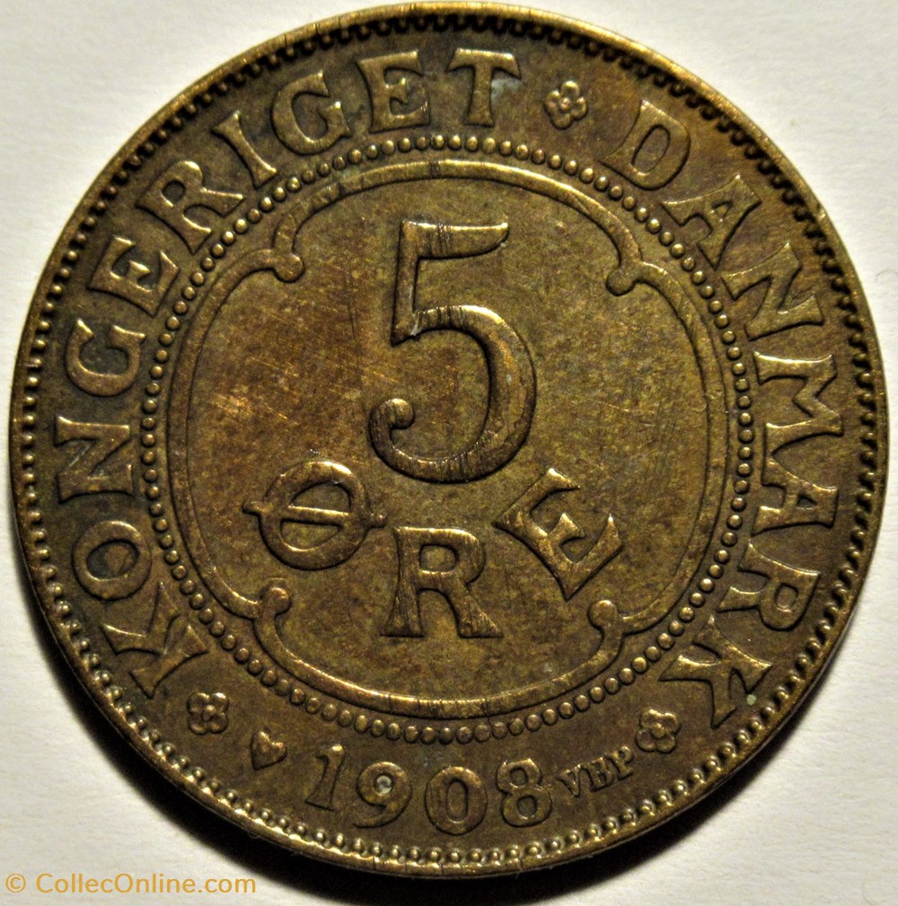 Frederik VIII Denmark - 5 Øre 1908 monnaies monde danemark frederik viii denmark 5 re 1908
