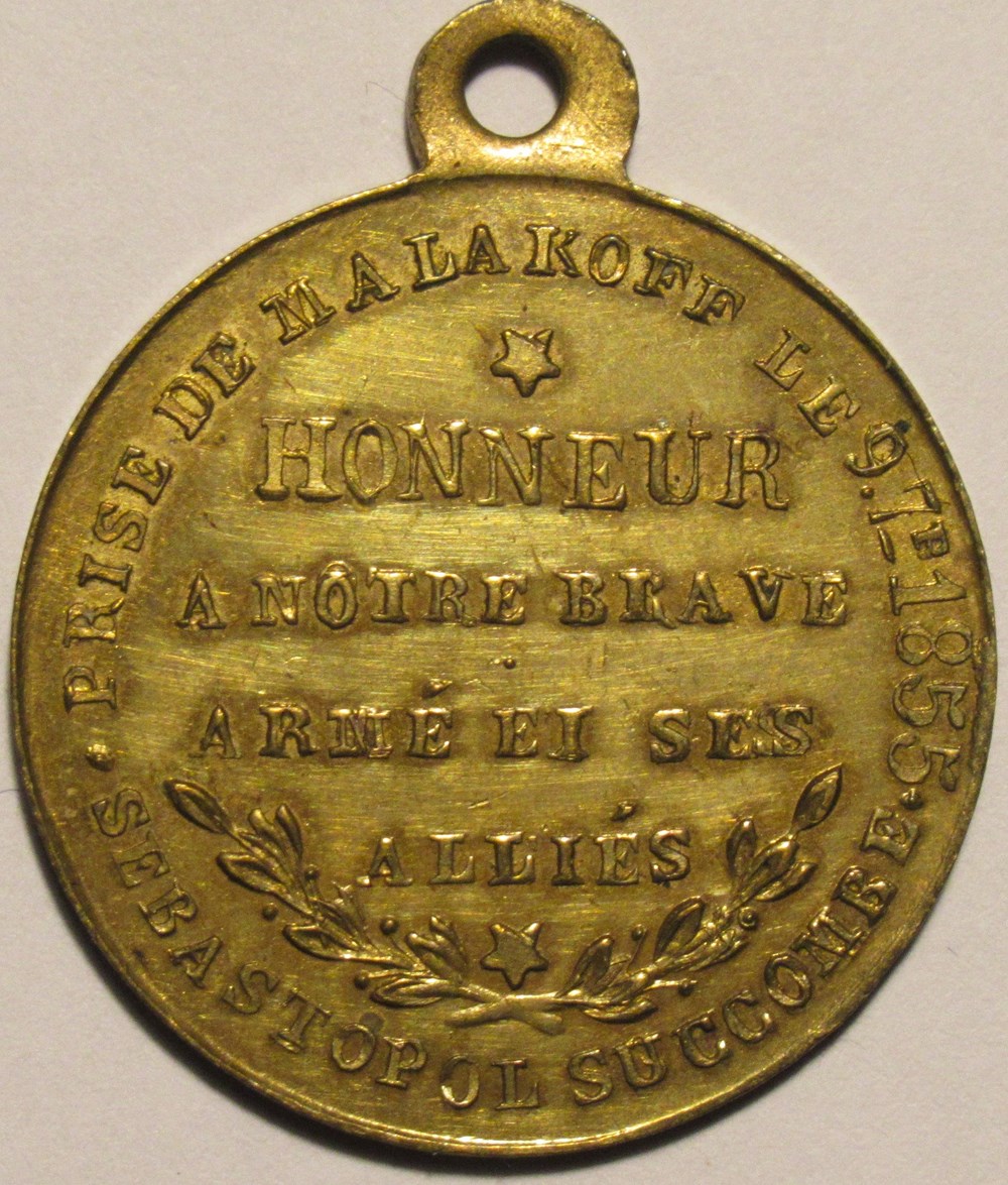 Napoléon III - 1855 médaille, prise de Malakoff medailles france second empire napoleon iii 1855 medaille prise de malakoff