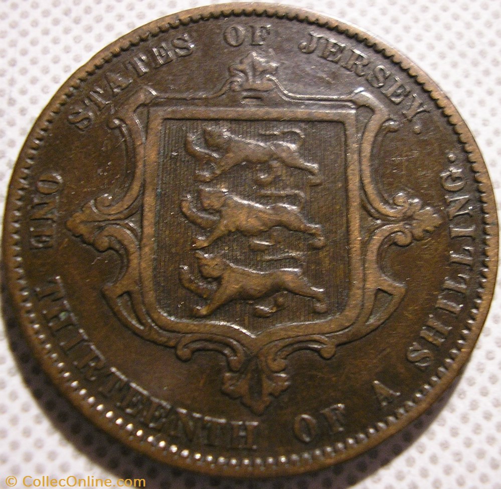 Victoria - 1/13 Shilling 1866 - Jersey monnaie monde victoria 1 13 shilling 1866 jersey