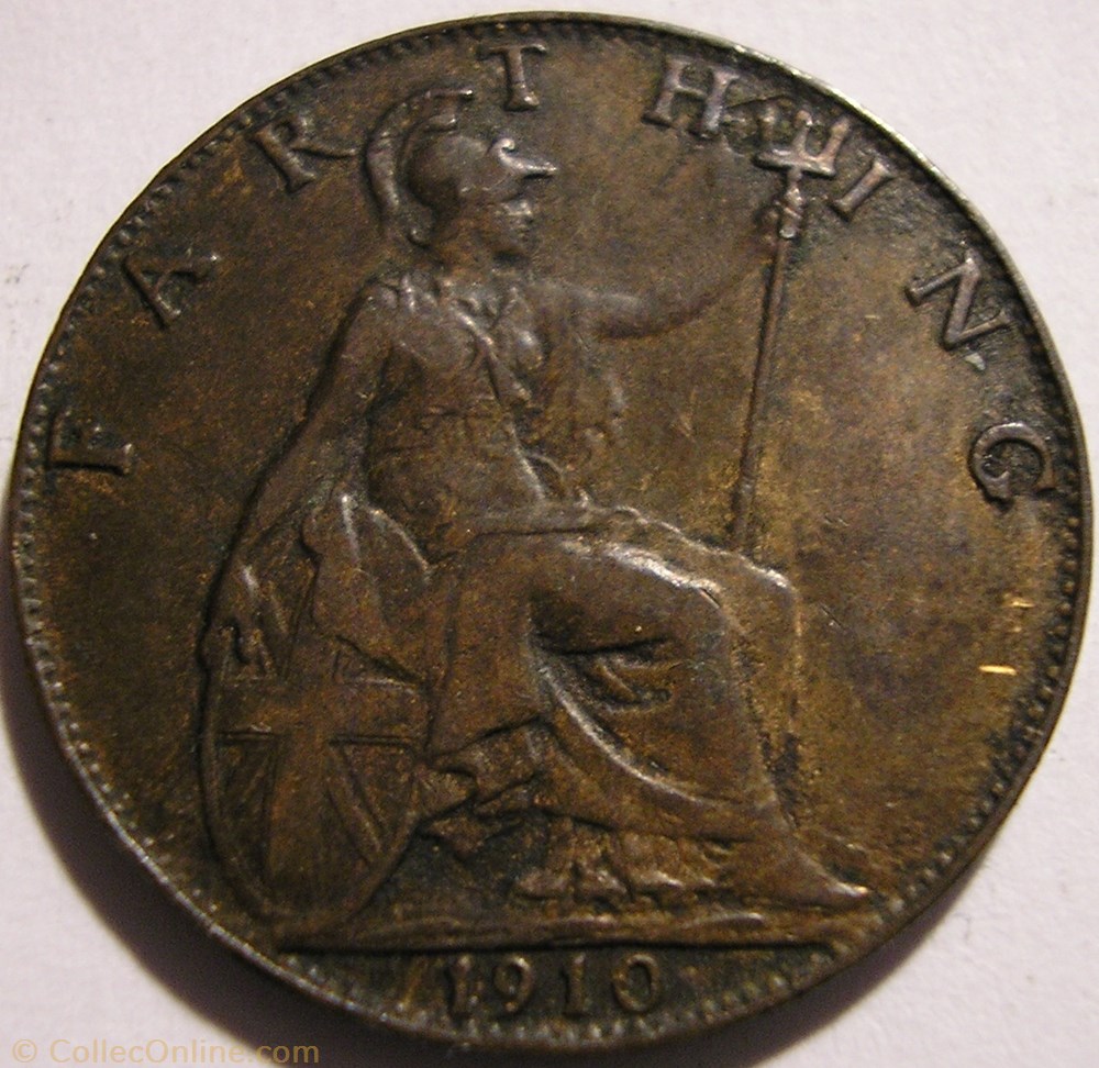 Edward VII - Farthing 1910 - United Kingdom monnaie monde royaume edward vii farthing 1910 united kingdom