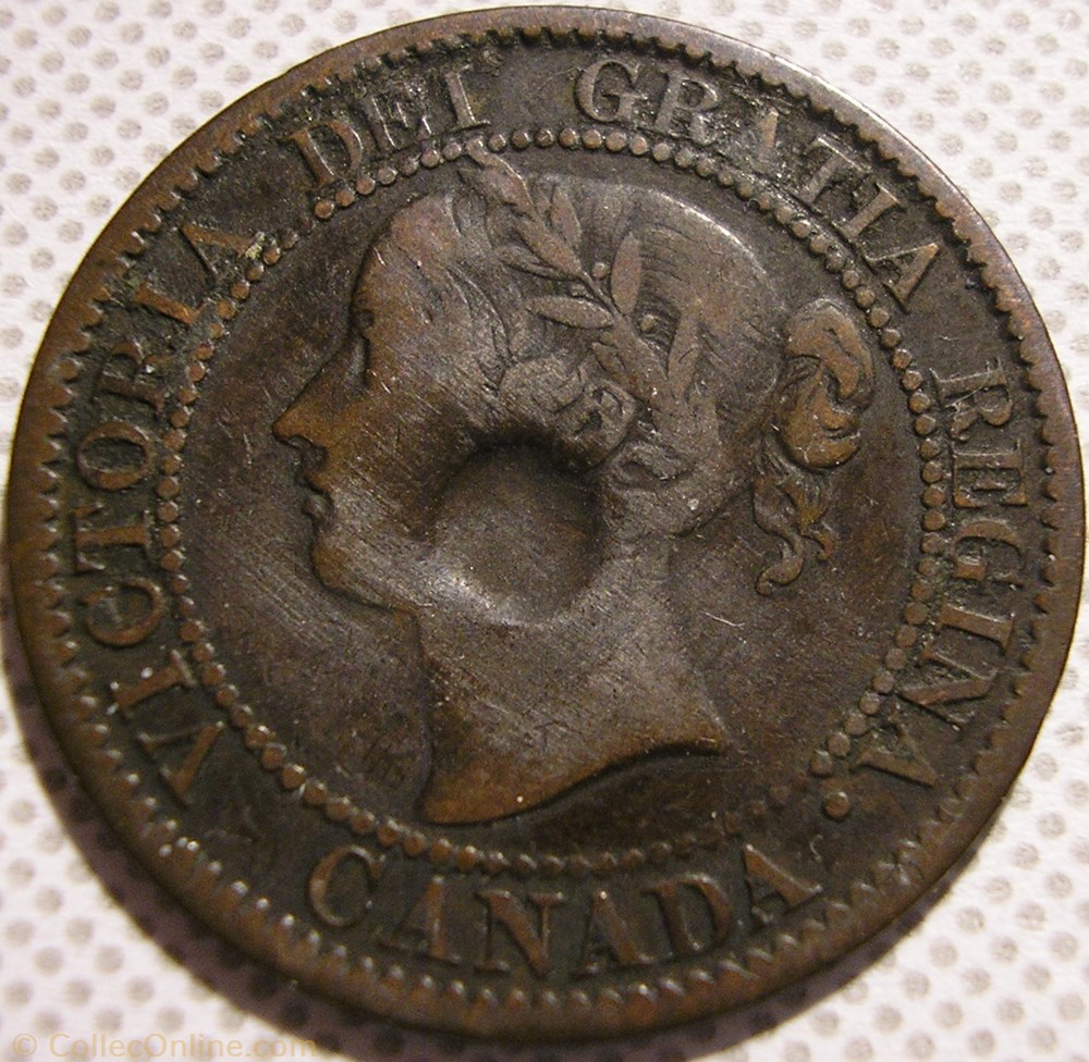 Victoria - One Cent 1859 (ex.2) monnaie monde canadum victoria one cent 1859 ex 2