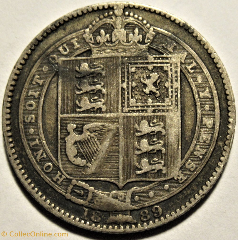 Victoria - 1 Shilling 1889 - Kingdom of Great Britain 3 monnaies monde royaume uni victoria 1 shilling 1889 kingdom of great britain