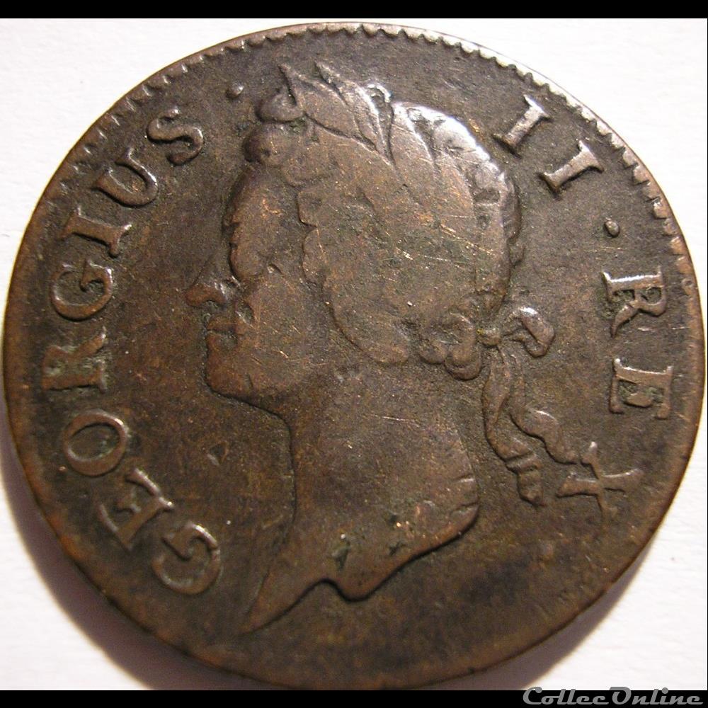 George II - Half Penny 1742 Ireland - Coins - European Medieval