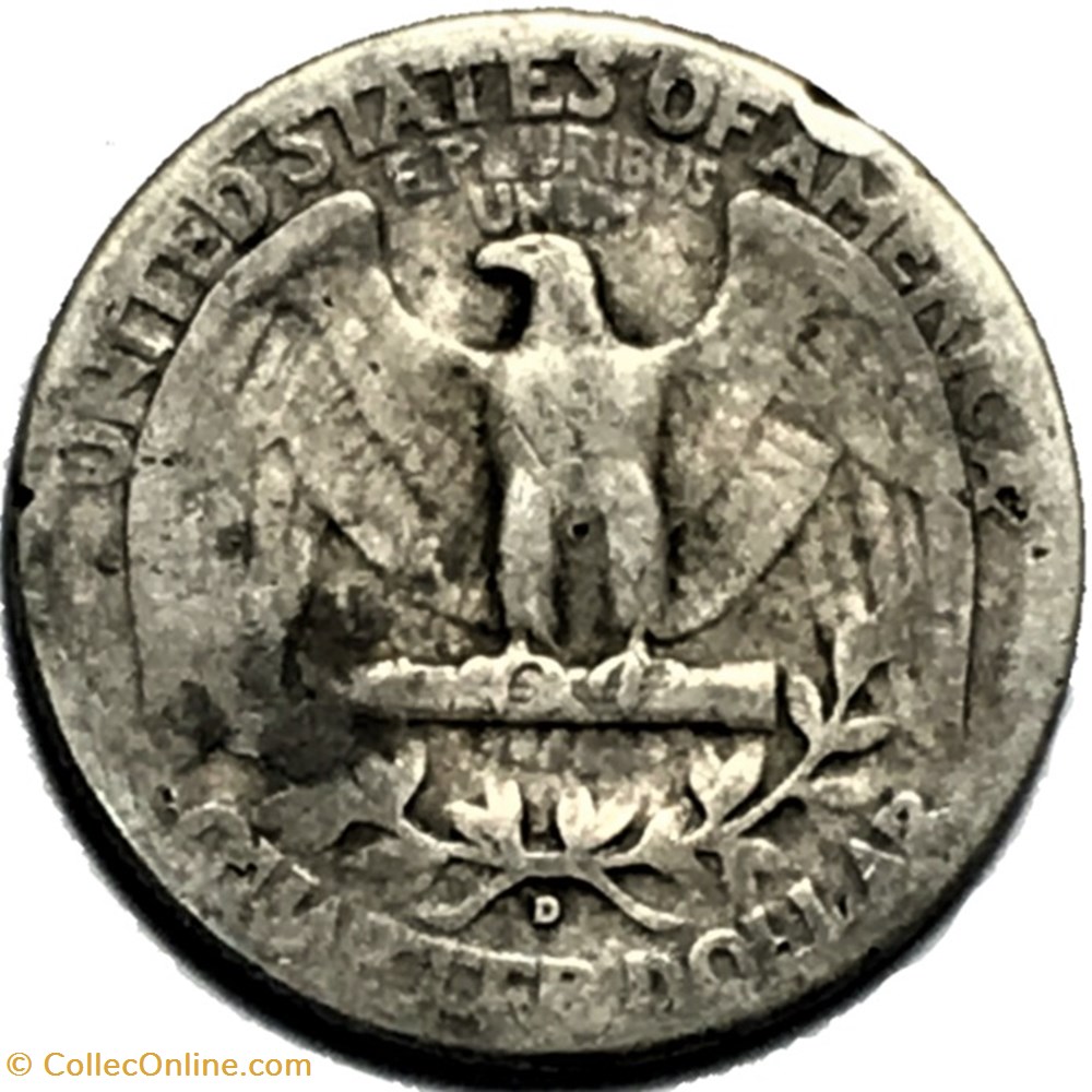 monnaies monde etats unis 1942 denver quarter dollar
