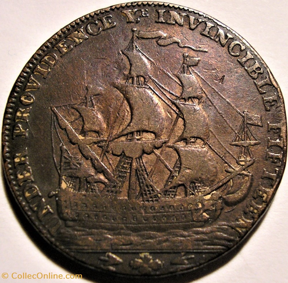 1797 HalfPenny, The Victory of John Jervis - Portsmouth, Hampshire monnaie monde royaume uni 1797 halfpenny the victory of john jervis portsmouth hampshire