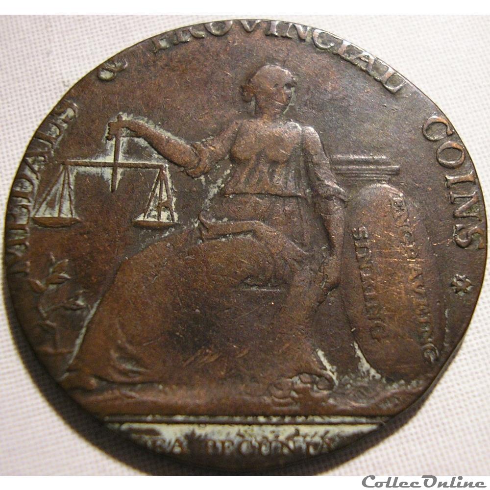 ca. 1791-93 HalfPenny - Wilkinson - Warwickshire monnaie monde royaume uni ca 1791 93 halfpenny wilkinson warwickshire