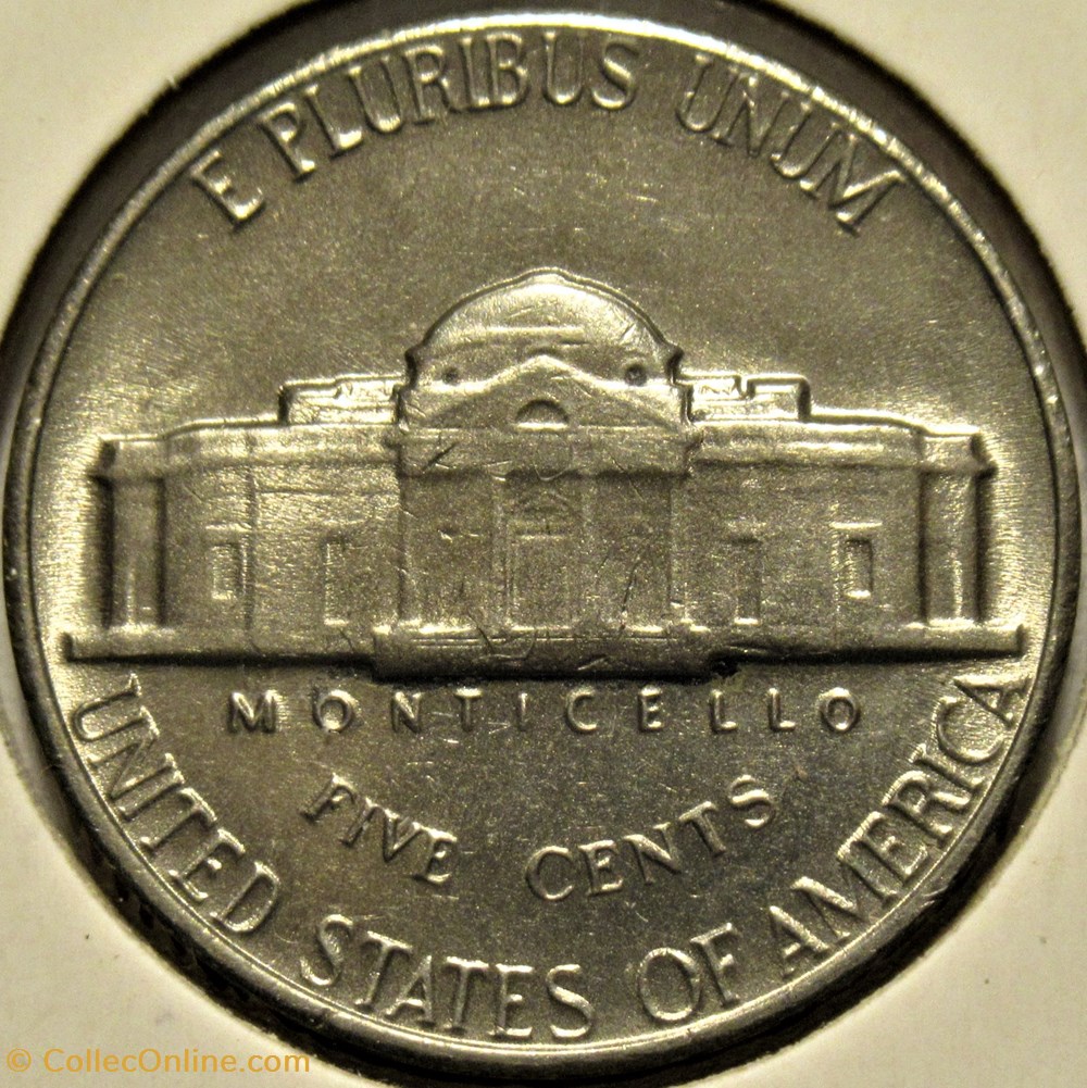 1964 Five Cents Jefferson, Philadelphia (1st Portrait) 3 monnaies monde etats unis 1964 five cents jefferson philadelphia 1st portrait