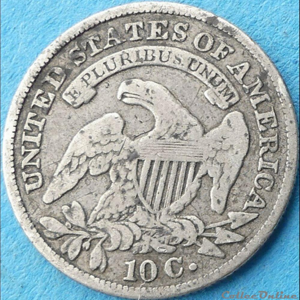 1831 Dime - 10 Cents 2 monnaie monde etat uni 1831 dime 10 cents