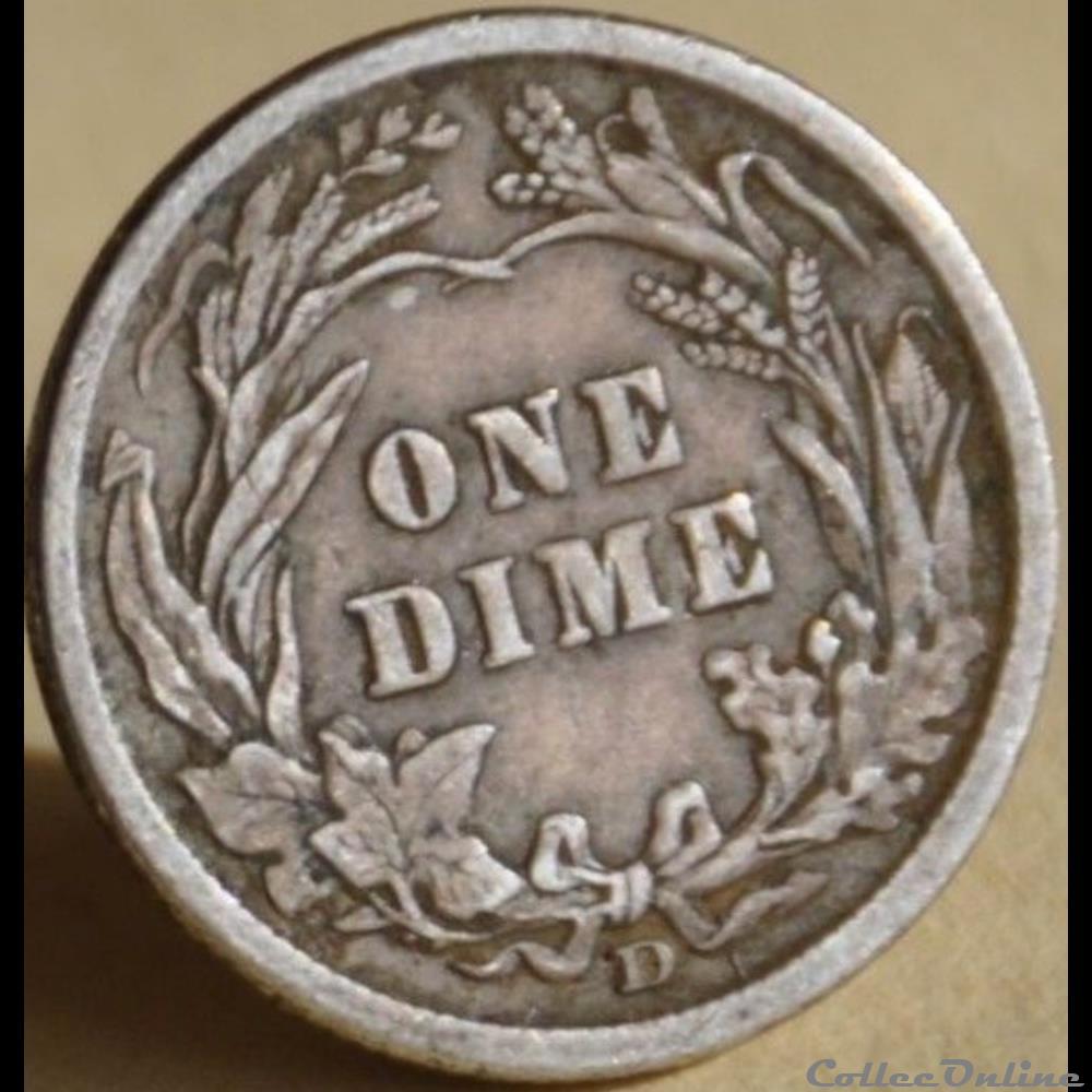1912 Denver Dime monnaies monde etats unis 1912 denver dime