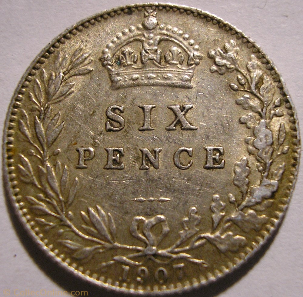 Edward VII - 6 Pence 1907 - United Kingdom monnaies monde royaume edward vii 6 pence 1907 united kingdom