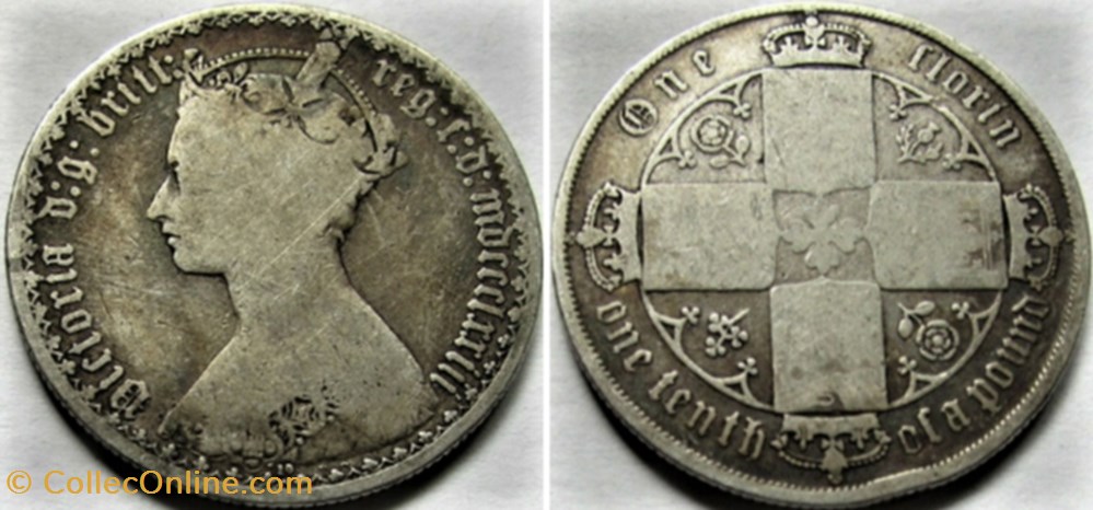Victoria - One Florin 1873 - Kingdom of Great Britain monnaies monde royaume uni victoria one florin 1873 kingdom of great britain