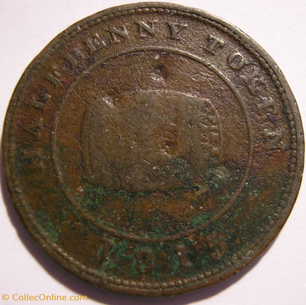 Nova Scotia HalfPenny Token 1815 - Miles W. White monnaie monde canadum nova scotia halfpenny token 1815 miles w white