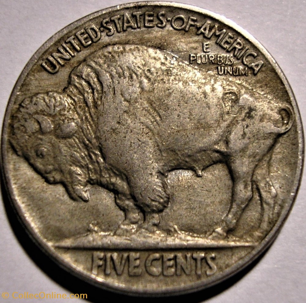 1917 5 Cents (ex.4) Error 2 monnaie monde etat uni 1917 5 cents ex 4 error