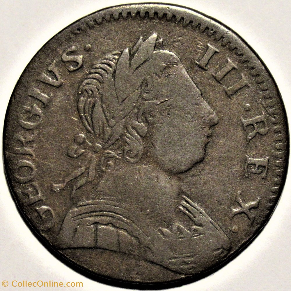 1775 Half Penny No Regal - George III of Great Britain (ex.17) monnaies monde etats unis 1775 half penny no regal george iii of great britain ex 17