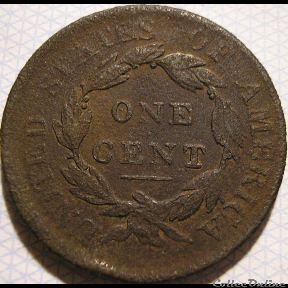 monnaie monde etat uni 1817 one cent